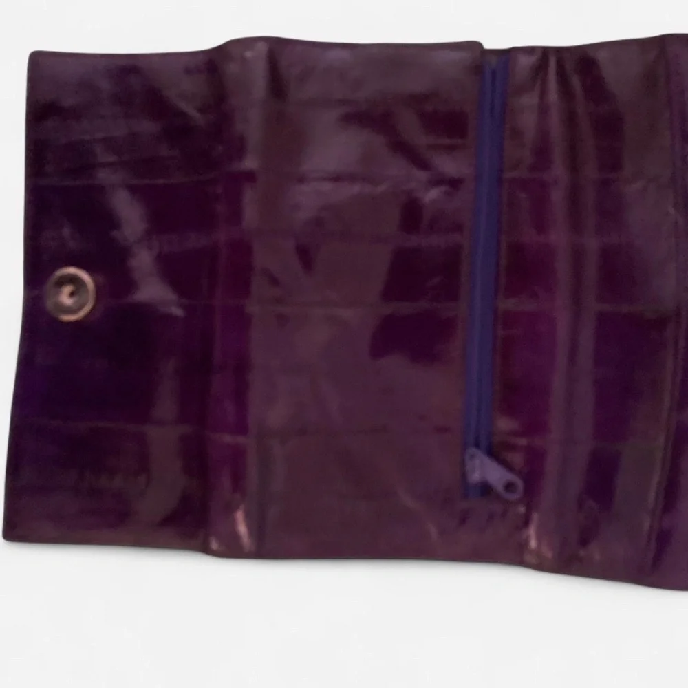 Purple Eel Skin Wallet - Picture 4 of 4
